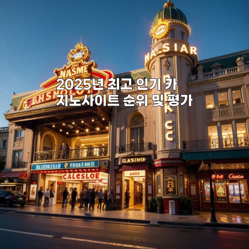 2025년 최고 인기 카지노사이트 순위 및 평가